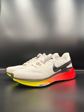 Nike Air Zoom Structure 25 White Bright Crimson Volt - HF4913-100 10.5M